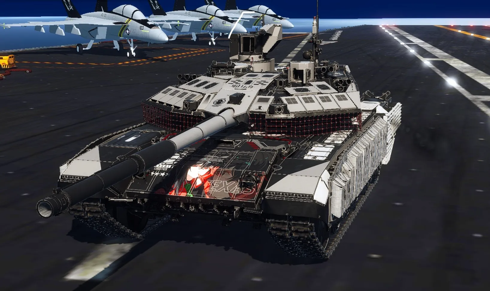 T-90M明日方舟德克萨斯涂装